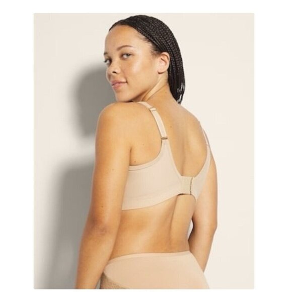 Soma 44G Bra Warm Amber Nude Tan Embraceable Wireless Unlined Full Coverage - Picture 3 of 9